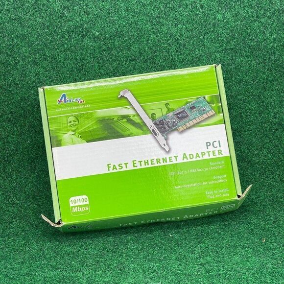 Airlink 101 Asohorl Realtek PCI 32-Bit Fast Ethernet Adaptor 10/100 Mbps - Picture 1 of 4